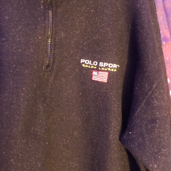 Vintage polo fleece sweater - Picture 3 of 4